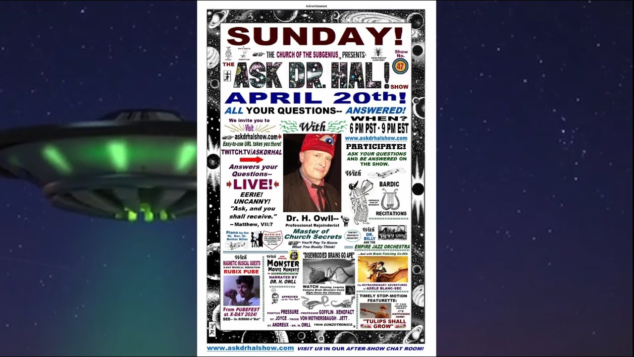The Ask Dr. Hal Show: Home Edition - Originally Aired April 20, 2025 - Edited for YouTube