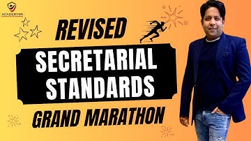 REVISED SECRETARIAL STANDARDS | CLASS-1 | CS EXECUTIVE | CS PROFESSIONAL | COMPANY LAW MARATHON