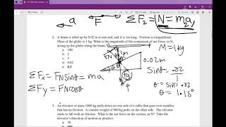 Physics 111 Common Exam #2 Review