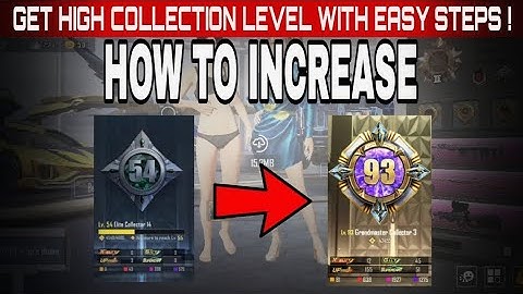 How To Increase Collection Level in BGMI 😈🗿 | collection Level kese Badaye ||