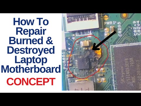 How To Repair Burned and Destroyed Laptop Motherboard | Advance Chiplevel Repairing Course Laptex