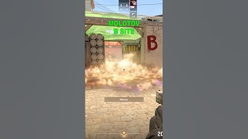 EASY Molotov Default B Site #shorts #cs2 #cs2mirage