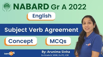 NABARD 2022 |Subject Verb Agreement| English Language | By Arunima Mam(Ex-Grade B, SIDBI, Ex-PO, IOB