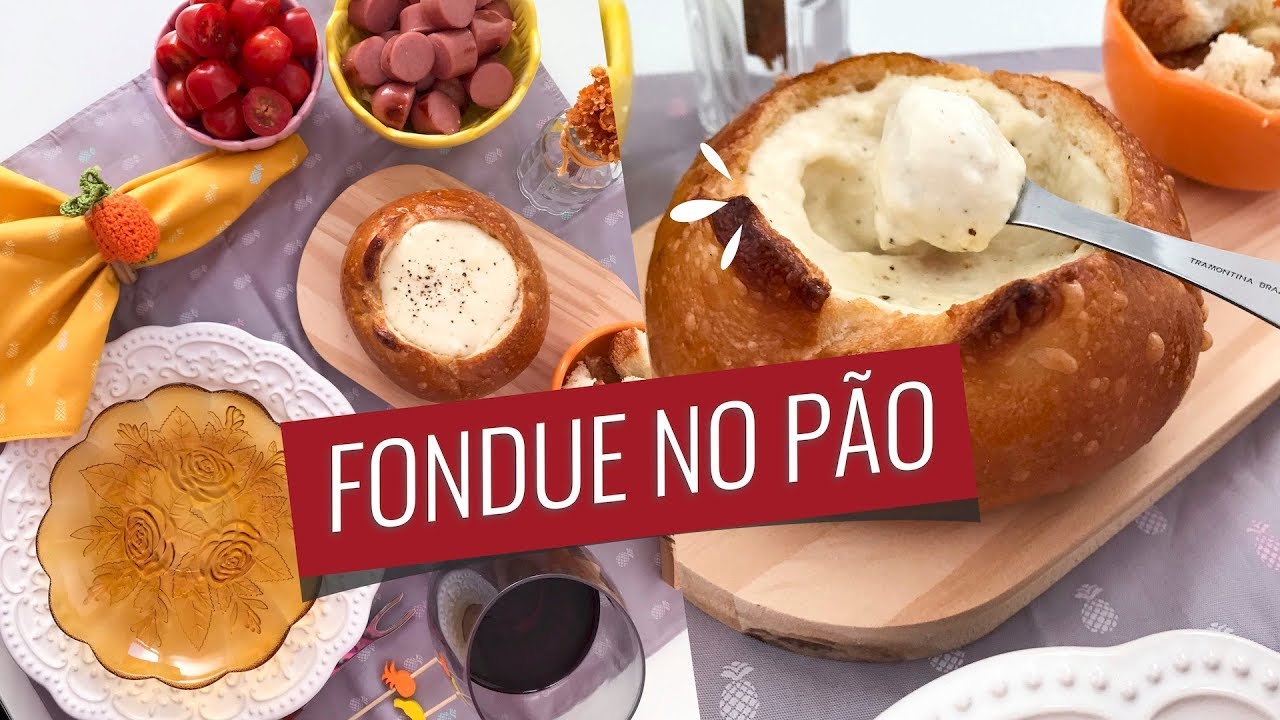Como Fazer Fondue no Pão Italiano Vlog Cozinhando Para Um Laína