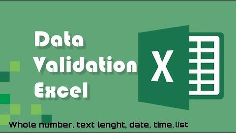 Cara Membuat Data Validation dengan Ms. Excel