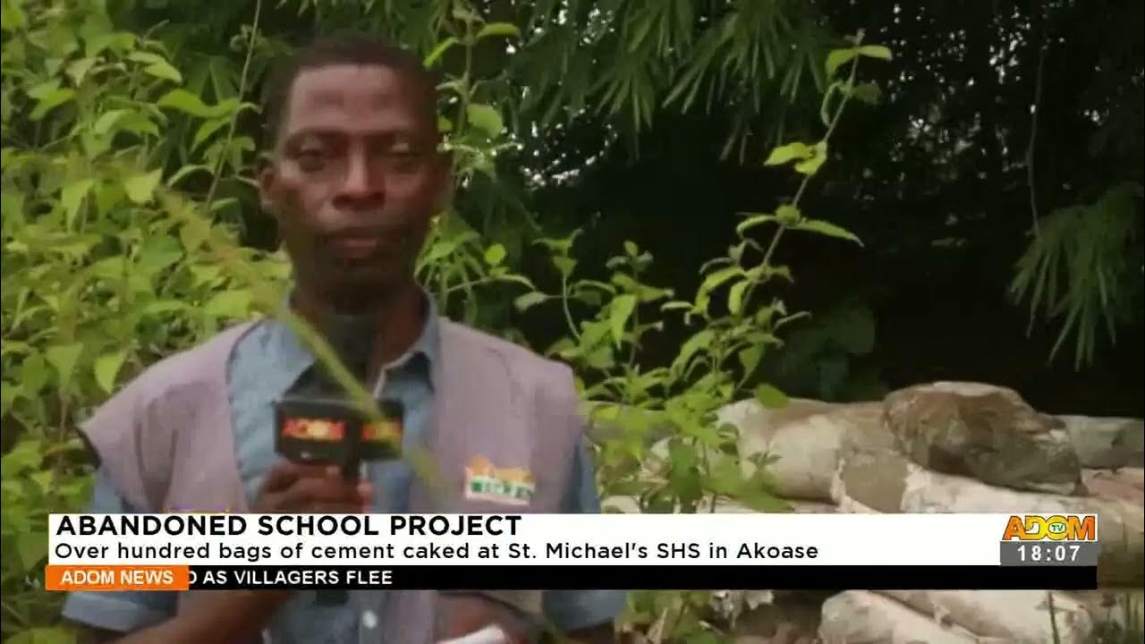 Abandoned School Project Over hundred bags of cement caked at St