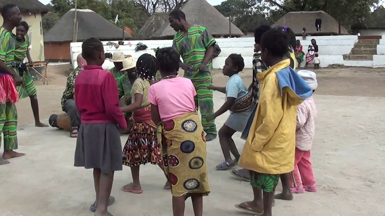 Lozi drumming at Kabwata cultural village Lusaka Zambia