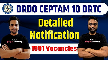DRDO CEPTAM 10 Recruitment 2022 | DRDO CEPTAM 10 Notification | DRDO Vacancy, Eligibility, Salary