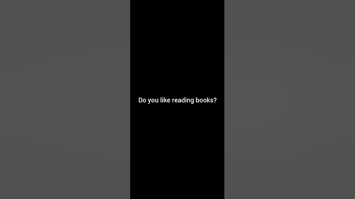 Do you like reading books?