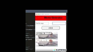 Meme Generator React js Project2#reactjs #100daysofcode screenshot 2