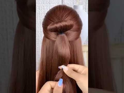 ❤️114❤️HowTo easy hairstyles🥑🥝🍓Beautiful fast hair style🌸💇#shorts