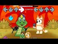 FNF Sprunki Tung Tung Tung Sahur VS Bluey, Bingo &amp; Mackenzie Sings Chasing (Incredibox Sprunki)