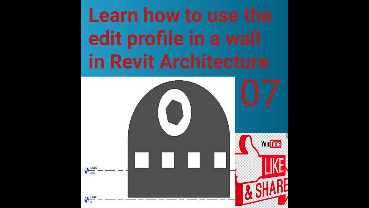 Revit Architecture में Edit Profile का Use करना सीखे (हिंदी में ) - YouTube