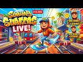 🔴LIVE 🔥 Subway Surfers game is live 1 million running no skate board