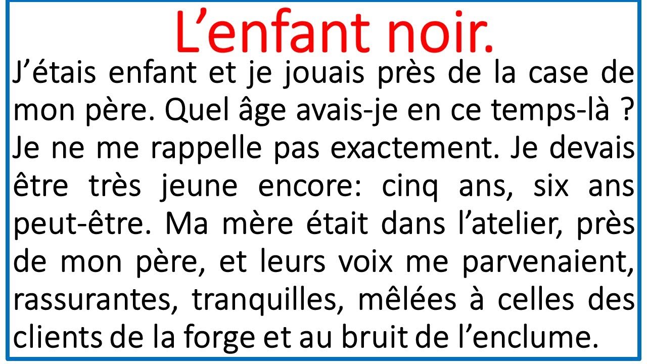 Texte En Francais Pour Apprendre A Lire Exemple De Texte | The Best ...