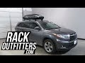 Toyota Highlander with Thule Motion XT Roof Top Cargo Box in Gloss Black