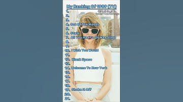 My 1989 (Taylor’s Version) Ranking 🩵