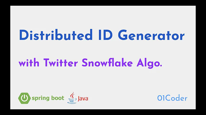 Generate Distributed IDs with Spring Boot and Twitter Snowflake Algorithm