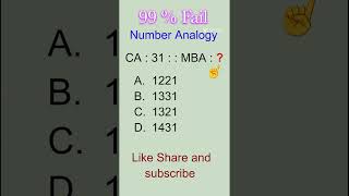 New Number Analogy question l #maths #sscresoning #mathstricks