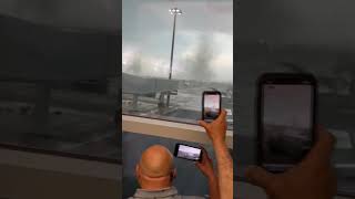 Twin Tornadoes Spotted At The Midland, Texas Airport