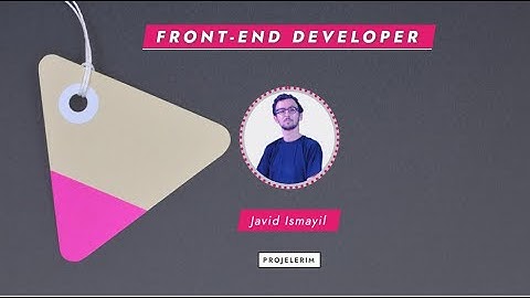 PORTFOLİO WEB SİTE TASARIMI (Kişisel Portfilo Sitesi)