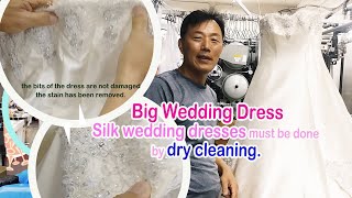 Cleantopia Dry Cleaners Story_How to wash Big Wedding Dress!