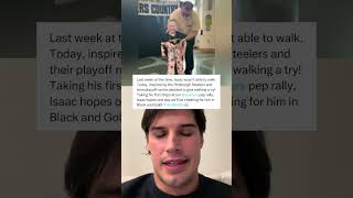 Mason Rudolph sends message to child recovering at UPMC Children's Hospital of Pittsburgh #steelers