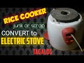 RICE COOKER (JUNK  OR SCRAP) CONVERT TO ELECTRIC STOVE