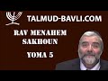 Yoma 5  rav menahem sakhoun en franais