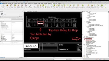 Bài 11.2 Tạo bản thống kê thép với Revit 2020