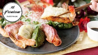 【プレミアム】海老の焼き餃子【ASMR】