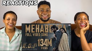 African Friends Reacts To Mehabooba Video Song (Hindi + kannada) | KGF Chapter 2 | RockingStar Yash