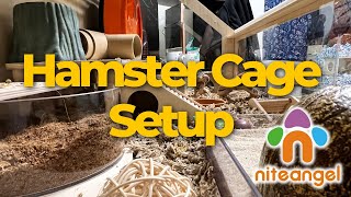Setting up a HUGE Niteangel Cage for my Hamster!