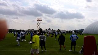 Locker making some throws in training camp