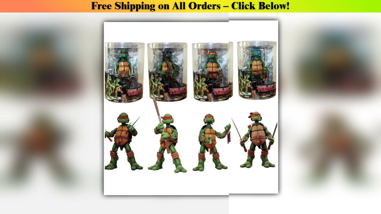 NECA Teenage Mutant Ninja Turtles Anime TMNT Action Figure Collection Doll Model Birthday Gift For
