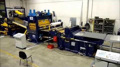BOLLINA Leveling & Flying Shear cutting line for aluminium