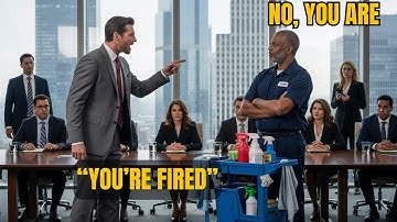 They Laughed at the Janitor — Until He Exposed the Truth That Saved the CEO