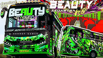 New BEAUTY ZEDASTRA BS6 LIVERY For Bussid💥New Bus Mod |Zedastra BS6 Mod livery #bussidmod