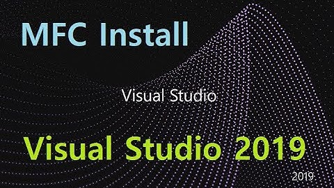 Visual Studio 2019 MFC 추가설치하기