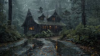 Sleep Well With Heavy Rain In The Forest | Natural Sounds Help You Relieve Stress, Study and Rest