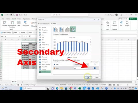 How to Insert a Secondary Axis to a Chart in Microsoft Excel With Ease! #howto #tutorial #msexcel