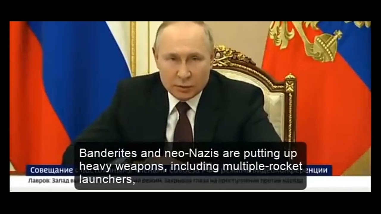 Speech by Vladimir Putin with English subtitles.