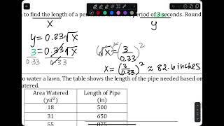 Square Root Regression (Power Regression) using TI-84 Calculator