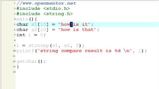 C Part 14 String comparison and tokens