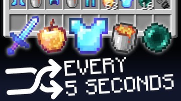 Minecraft UHC but your HOTBAR shuffles every 5 SECONDS.