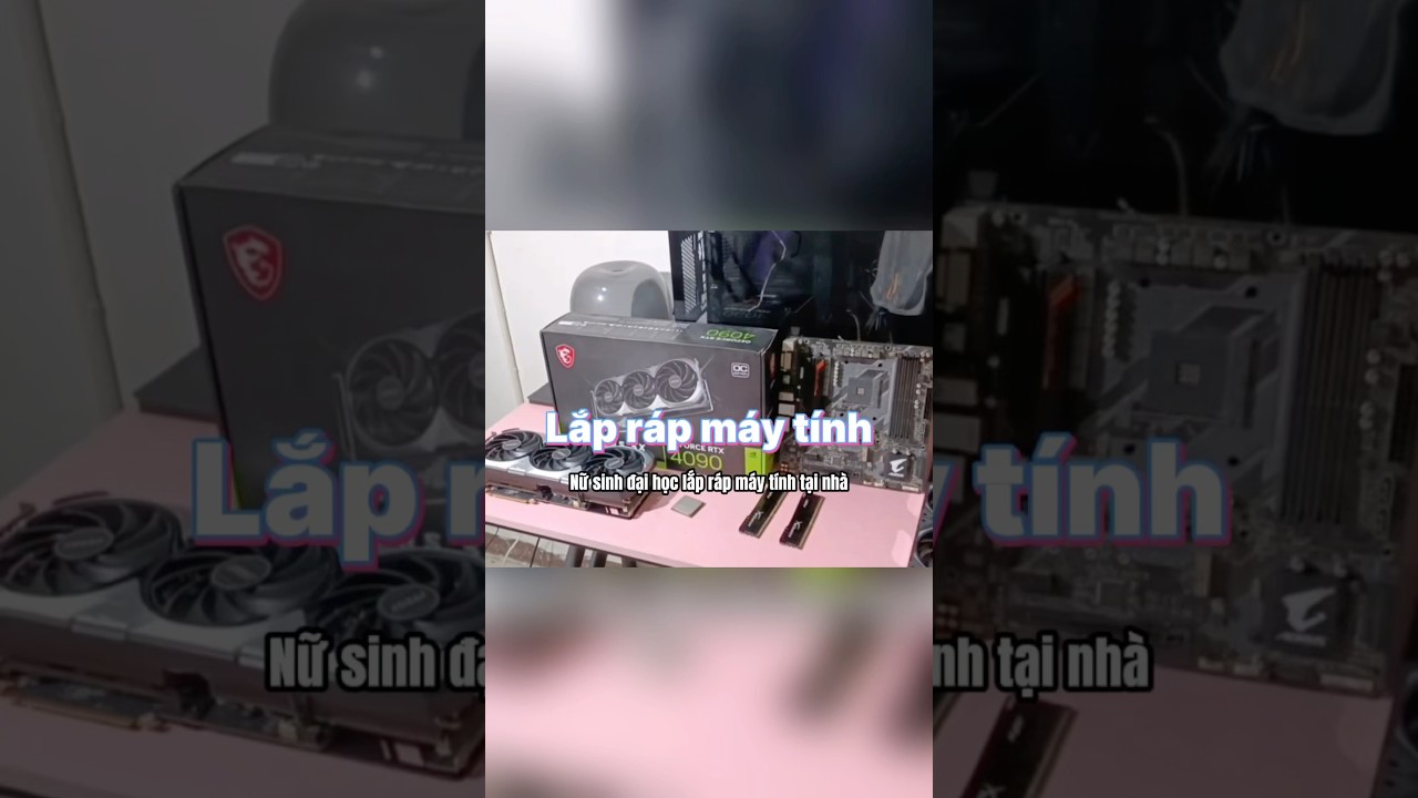 Nữ sinh đại học tự học lắp máy tính. #haihuoc #gameplay #pcgaming  #short