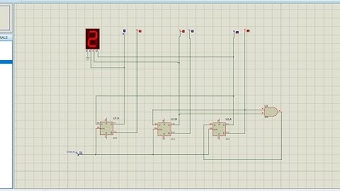 SIMULASI PROTEUS PENCACAH 2,3,4 DENGAN D-FF