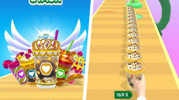 Coffee Stack ☕️ 👍🍵 All Levels Gameplay Walkthrough - (iOS,ANDROID)