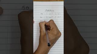 addition of integers #simple #maths #onlymaths #mathematics #shorts #mathstricks #education #std6