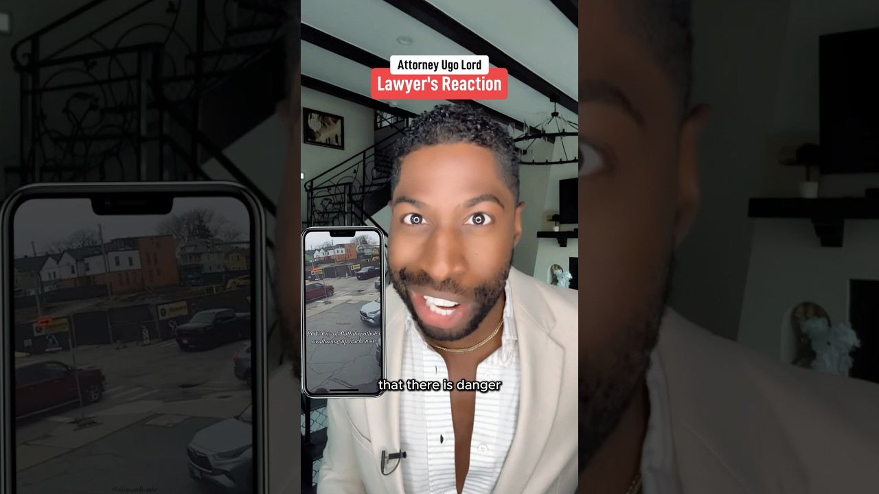 CCTV Catches Truck Falling Into a Pothole—Is the City Automatically Liable? Attorney Ugo Lord reacts